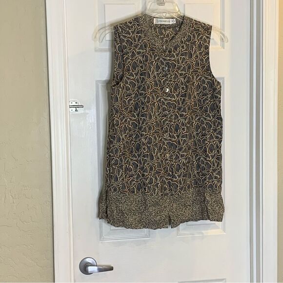 Ilyse Hart LTD Animal Print‎ Sleeveless Blouse Size Medium - Picture 3 of 8